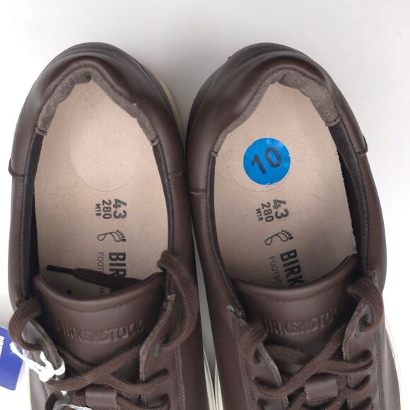 BIRKENSTOCK New Bend Low LEATHER Unisex Shoes Size 43N US M10 Brown Sneakers main image 5